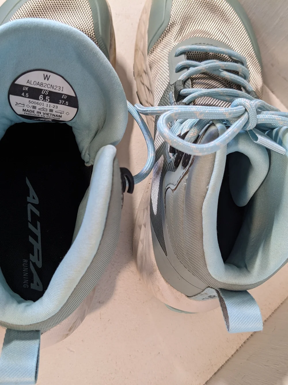 Altra Women's Light Blue Mesh Trail Sneakers - Picture 9 of 9